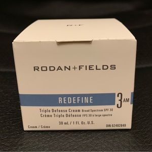 RODAN + FIELDS REDEFINE Triple Defense Cream Broad Spectrum SPF 30 Skincare 30ml